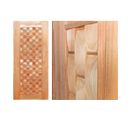 Porta DSH Couro Eucalipto 80cm