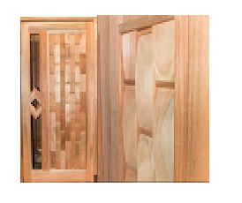 Porta DSH Pivotante Couro com Visor Lozango Eucalipto 100cm